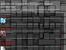 Tablet Screenshot of formacionsocialistapsuvzulia.blogspot.com