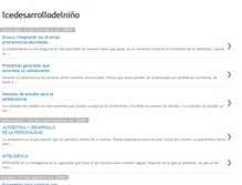 Tablet Screenshot of eldesarrollodelnino.blogspot.com
