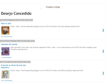 Tablet Screenshot of desejoconcedido.blogspot.com