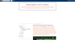 Desktop Screenshot of dreamersdoers.blogspot.com