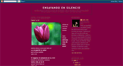 Desktop Screenshot of ensayandoensilencio.blogspot.com