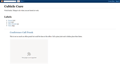 Desktop Screenshot of cubiclecure.blogspot.com