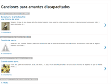 Tablet Screenshot of cancionesparamantesdiscapacitados.blogspot.com