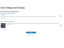 Tablet Screenshot of gta4helpsandtweaks.blogspot.com