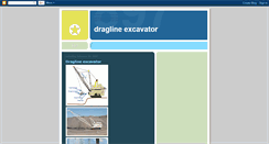 Desktop Screenshot of draglineexcavator.blogspot.com