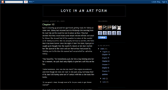 Desktop Screenshot of loveinanartform.blogspot.com