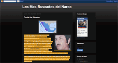 Desktop Screenshot of losmasbuscadosdelnarco.blogspot.com