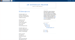 Desktop Screenshot of estonianprayer.blogspot.com