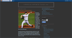Desktop Screenshot of logicalsportstalk101.blogspot.com