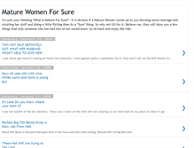 Tablet Screenshot of matureforsure.blogspot.com