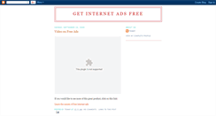Desktop Screenshot of getinternetadsfree.blogspot.com