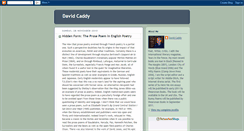 Desktop Screenshot of davidcaddy.blogspot.com