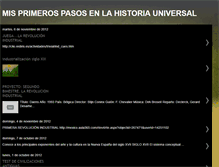 Tablet Screenshot of misprimerospasosenlahistoriauniversal.blogspot.com