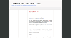Desktop Screenshot of eastafricanjobs.blogspot.com