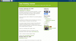 Desktop Screenshot of newtrainingcourses.blogspot.com