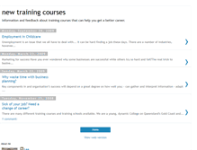 Tablet Screenshot of newtrainingcourses.blogspot.com