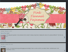 Tablet Screenshot of pinkflannelpajamas.blogspot.com