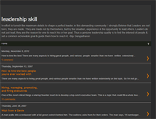 Tablet Screenshot of leadershipskill.blogspot.com