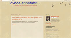 Desktop Screenshot of nyboeanbefaler.blogspot.com