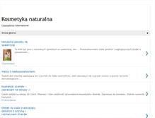 Tablet Screenshot of kosmetykinaturalne.blogspot.com