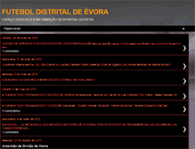 Tablet Screenshot of futebolevora.blogspot.com