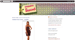 Desktop Screenshot of etiquetadebrecho.blogspot.com