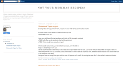 Desktop Screenshot of notyourmommasrecipes.blogspot.com