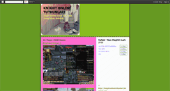 Desktop Screenshot of knightonlinetutkunlari.blogspot.com
