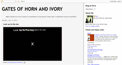 Desktop Screenshot of gates-of-horn-and-ivory.blogspot.com