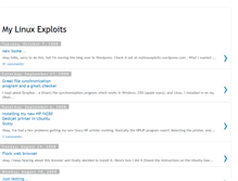 Tablet Screenshot of mylinuxexploits.blogspot.com