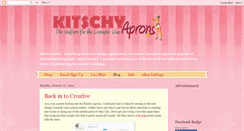 Desktop Screenshot of kitschyaprons.blogspot.com