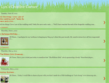 Tablet Screenshot of lynscreativecorner.blogspot.com