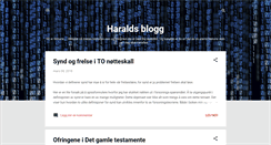 Desktop Screenshot of haraldsblogg.blogspot.com