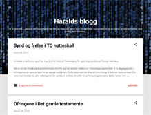 Tablet Screenshot of haraldsblogg.blogspot.com