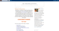 Desktop Screenshot of lrtranslations.blogspot.com