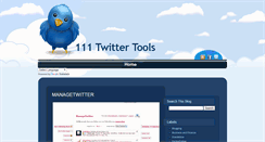 Desktop Screenshot of 111twittertools.blogspot.com