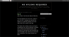 Desktop Screenshot of nonylonsrequired.blogspot.com