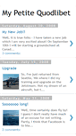 Mobile Screenshot of mypetitequodlibet.blogspot.com