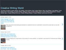 Tablet Screenshot of creativewritingworld.blogspot.com