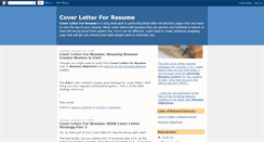 Desktop Screenshot of cover-letter-for-resume.blogspot.com