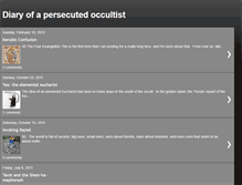 Tablet Screenshot of persecutedoccultist.blogspot.com