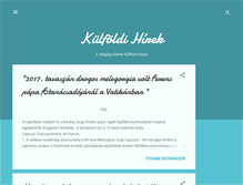 Tablet Screenshot of kulfoldvilaglap.blogspot.com