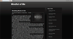 Desktop Screenshot of mindfulofme.blogspot.com