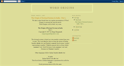 Desktop Screenshot of originsofwords.blogspot.com