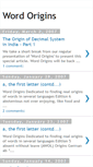 Mobile Screenshot of originsofwords.blogspot.com