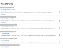 Tablet Screenshot of originsofwords.blogspot.com