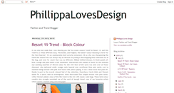 Desktop Screenshot of phillippalovesdesign.blogspot.com