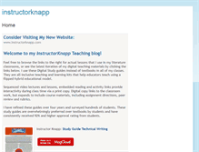 Tablet Screenshot of instructorknapp.blogspot.com