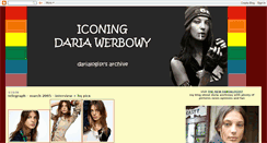 Desktop Screenshot of dariawerbowymodel.blogspot.com
