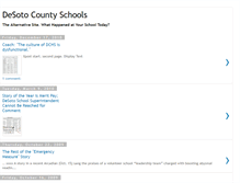Tablet Screenshot of desotocountyschools.blogspot.com